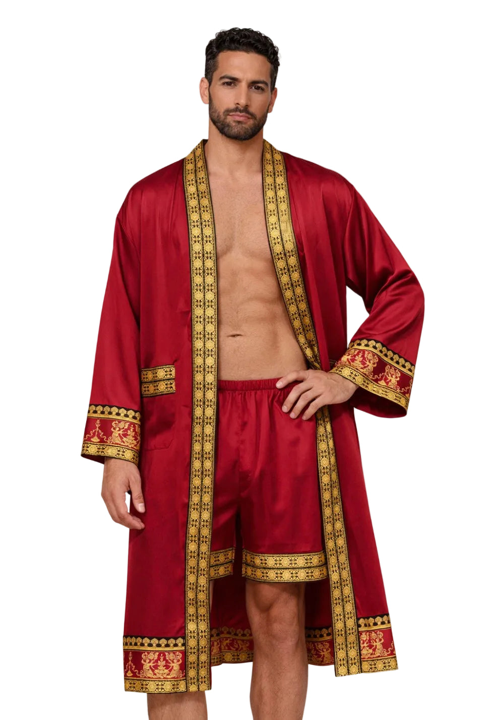 peignoir de bain homme style baroque