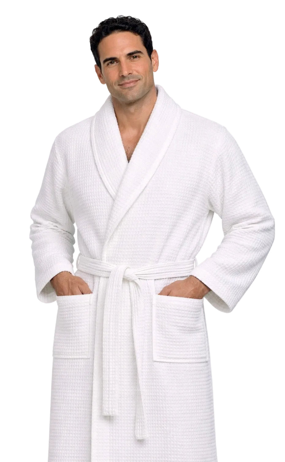 peignoir nid d'abeille homme haute qualité