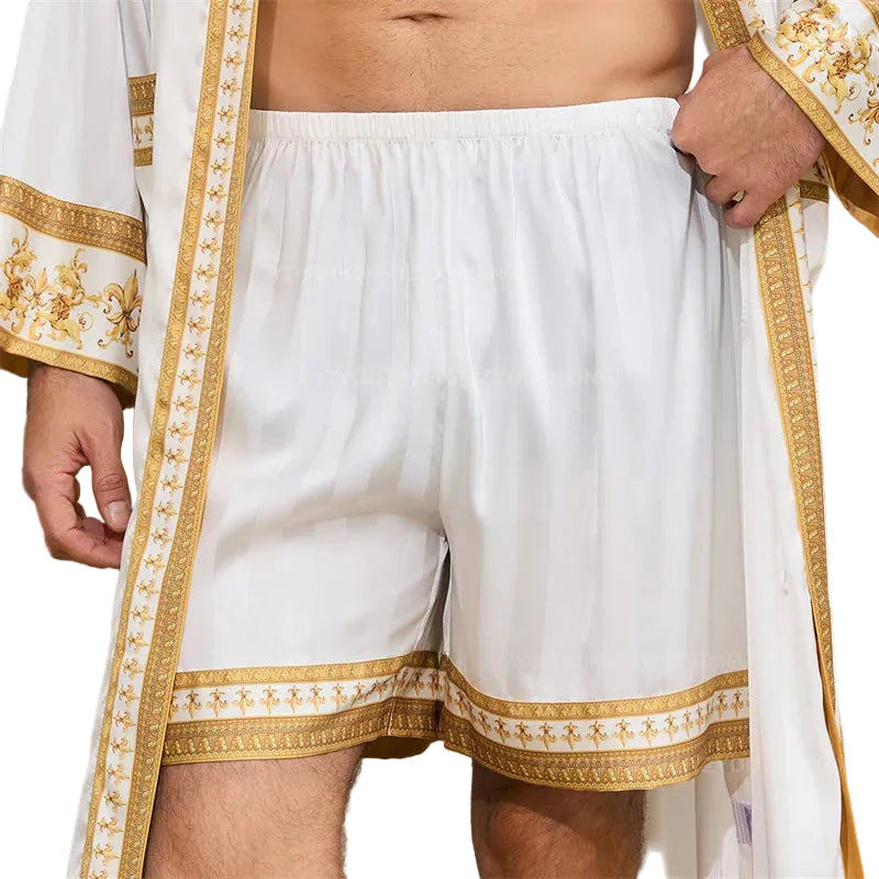 Peignoir de bain Homme - style baroque, léger pour l'été