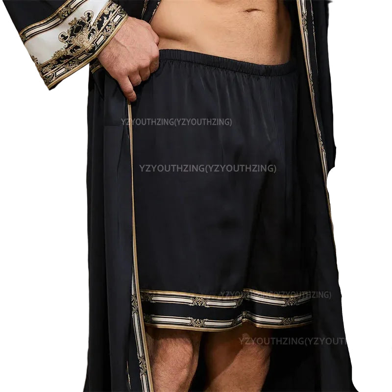 Peignoir de bain Homme - style baroque, léger pour l'été