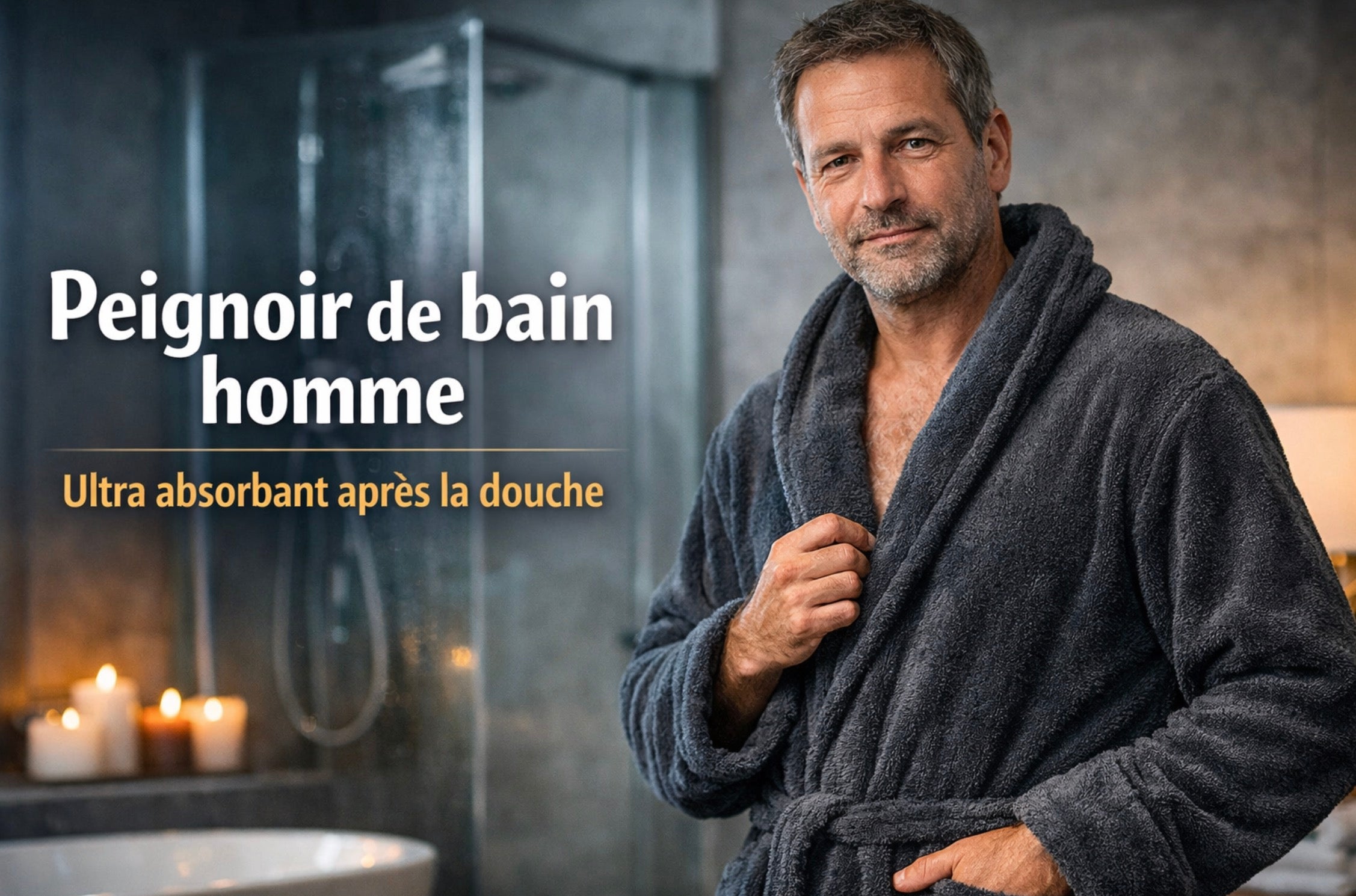 Comment choisir un peignoir de bain homme vraiment absorbant après la douche ?