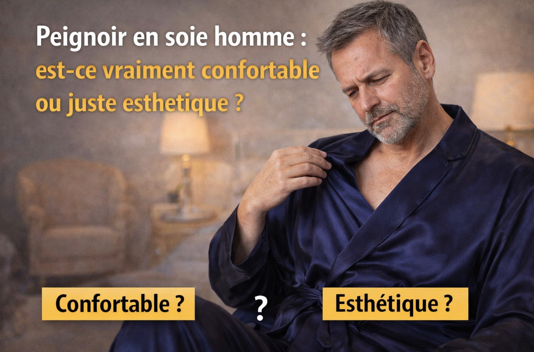 Peignoir en soie homme : est-ce vraiment confortable ou juste esthétique ?