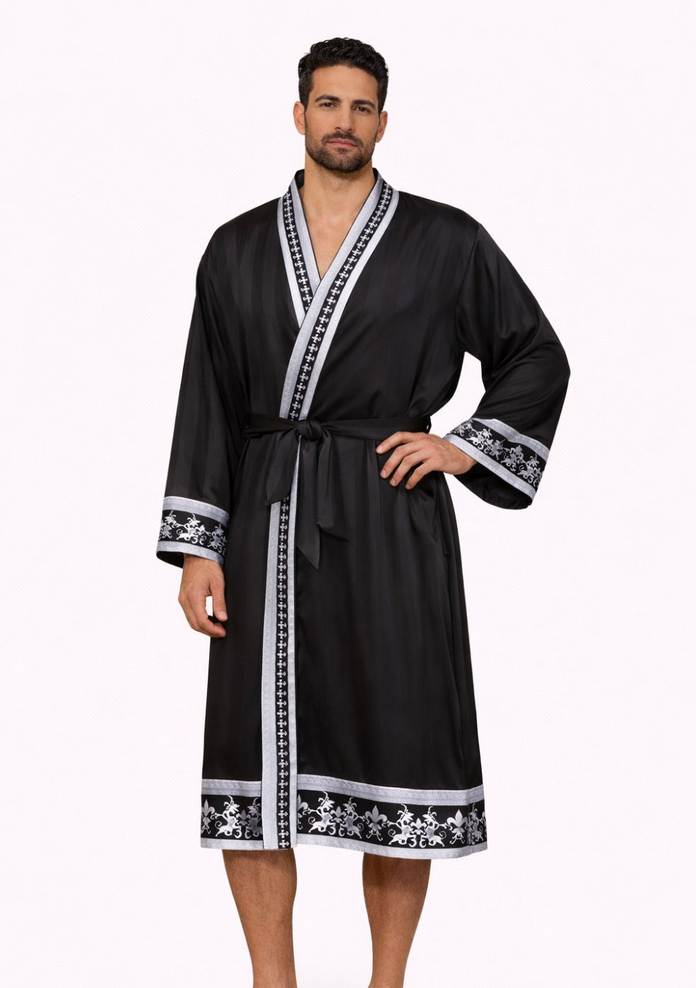 Peignoir de bain Homme - style baroque, léger pour l'été