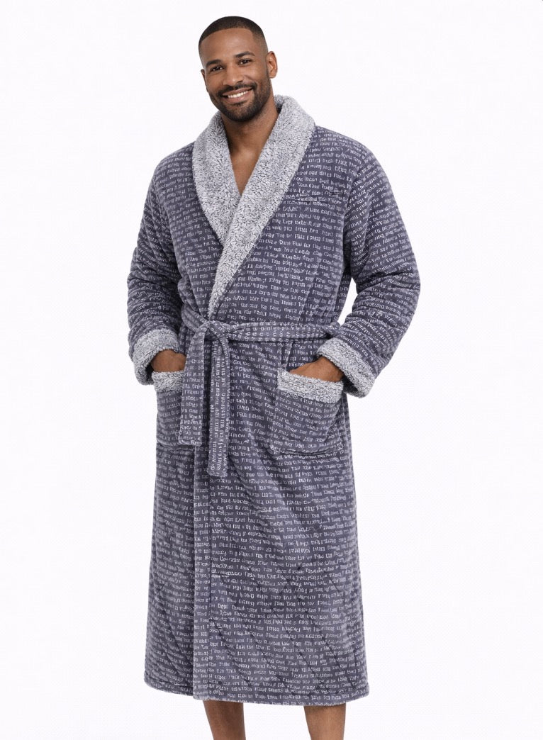 Peignoir polaire doux Homme - épais, isolant