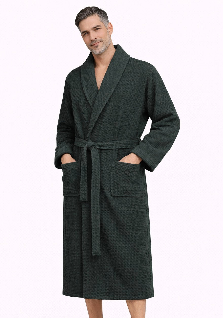 Peignoir nid d'abeille Homme - coton