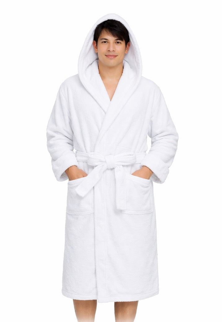 Peignoir 100% coton Homme - capuche