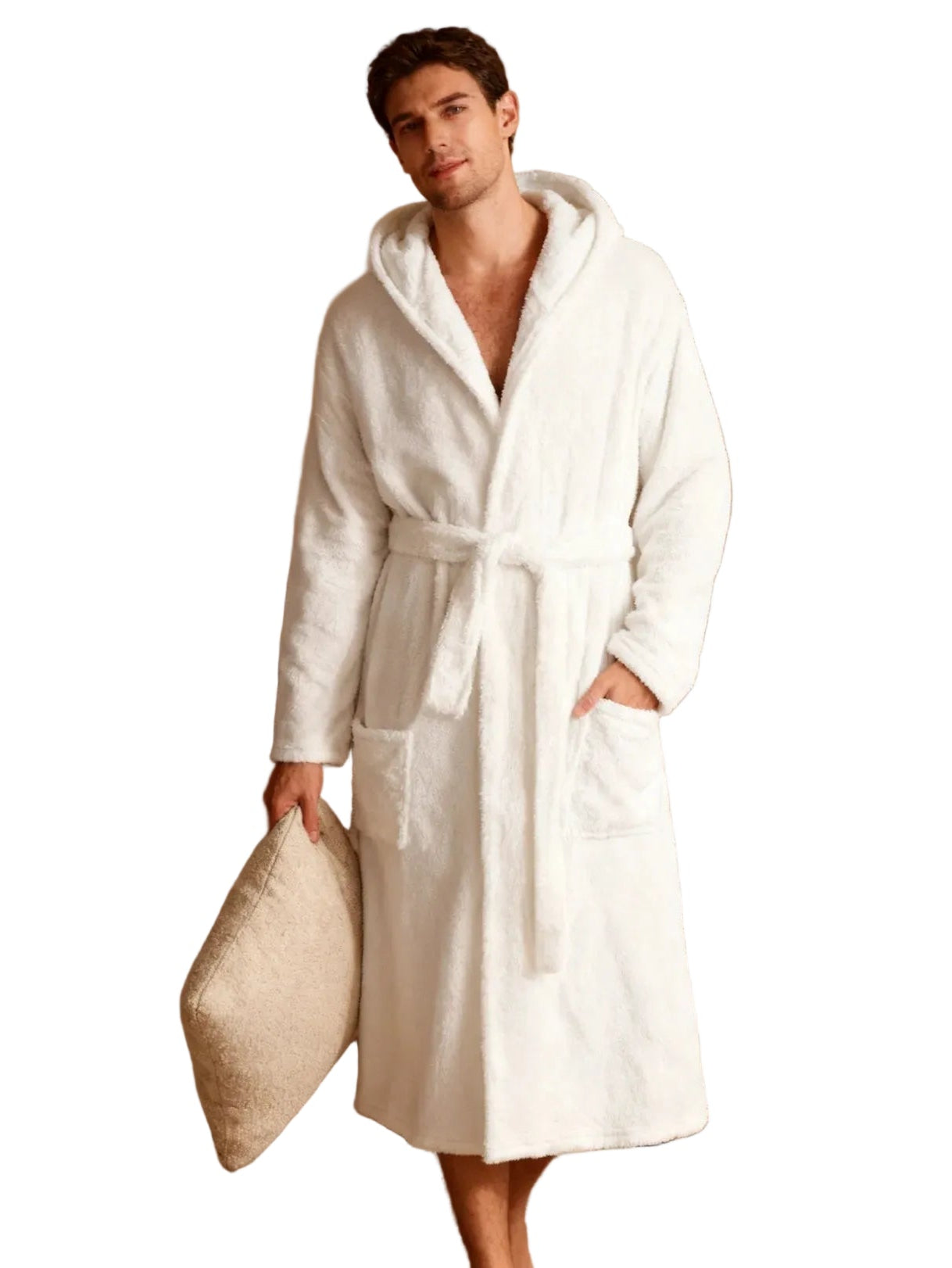 peignoir grande taille blanc homme