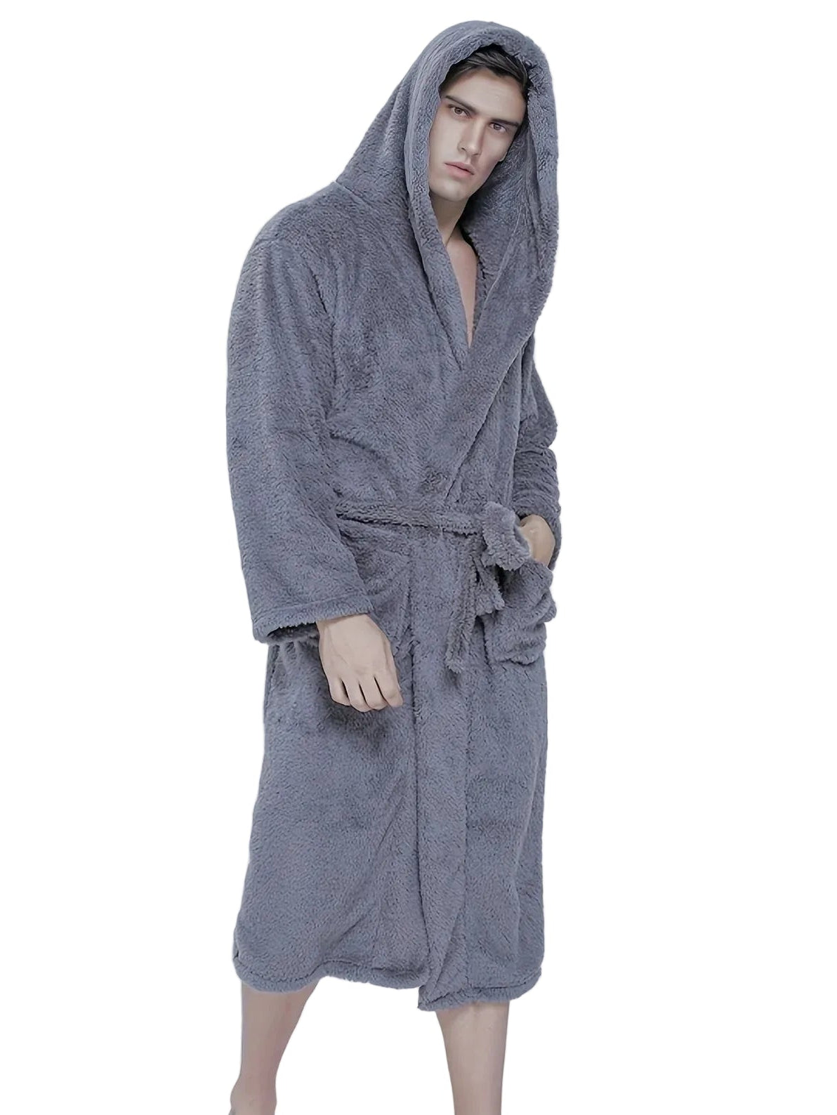 Peignoir polaire Homme - capuche